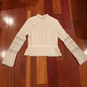 Derek Lam 10 Crosby White Elegant Shirt